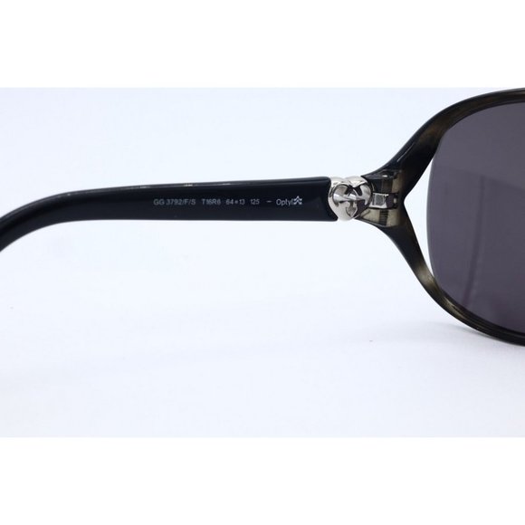 New Authentic Gucci GG 3792/F/S T16R6 Gray Butterfly Sunglasses Gray Lenses (A)